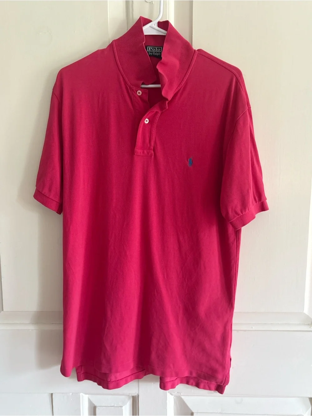 Polo by Ralph Lauren Men's Pink Classic Polo Shirt Medium